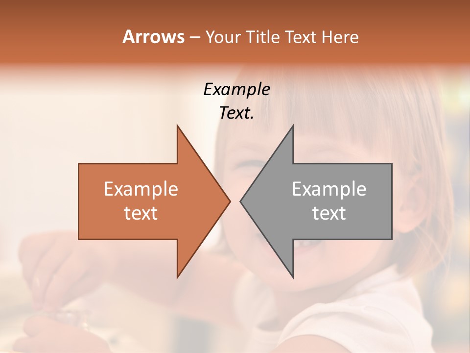 Young Female Spoon PowerPoint Template