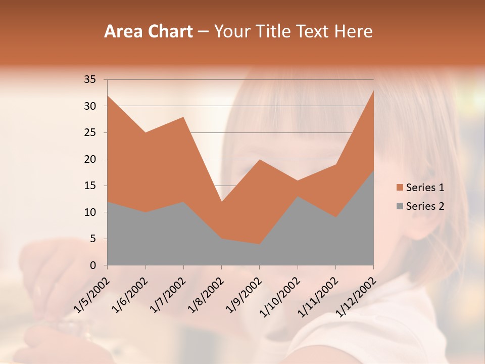 Young Female Spoon PowerPoint Template
