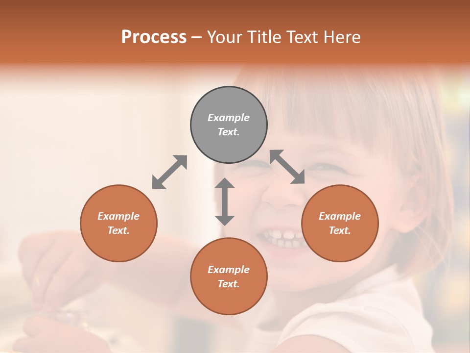 Young Female Spoon PowerPoint Template