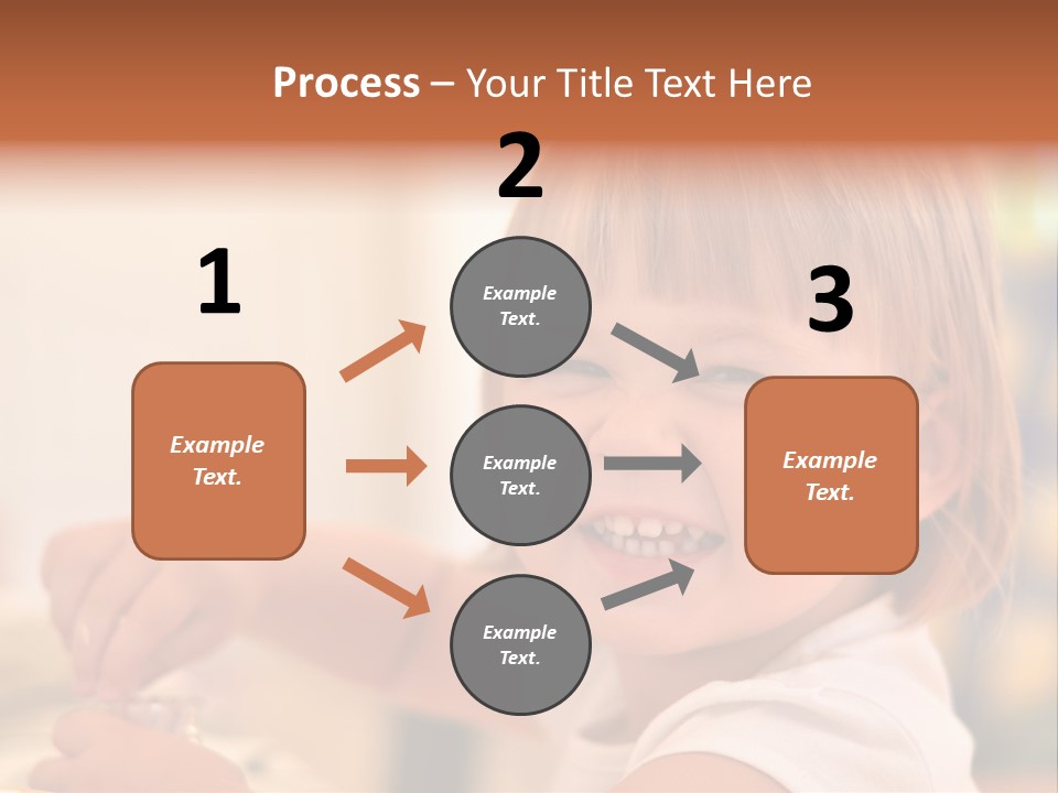 Young Female Spoon PowerPoint Template