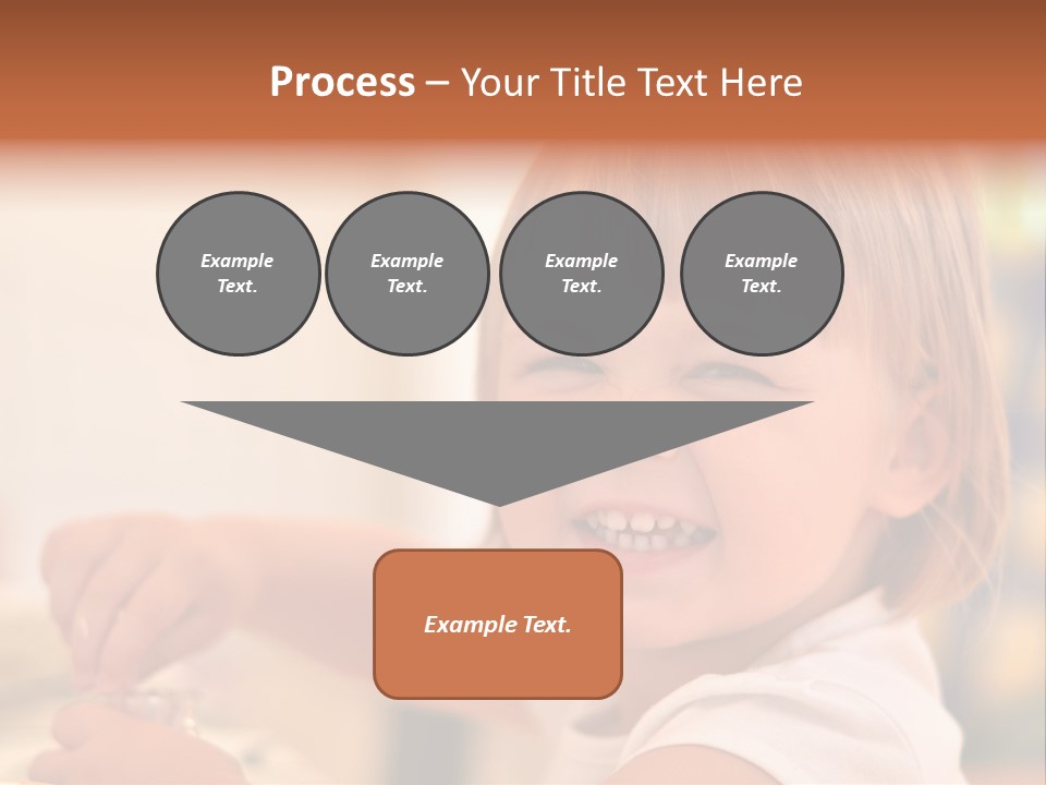 Young Female Spoon PowerPoint Template