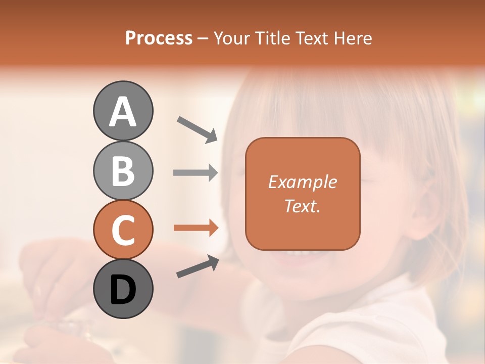 Young Female Spoon PowerPoint Template