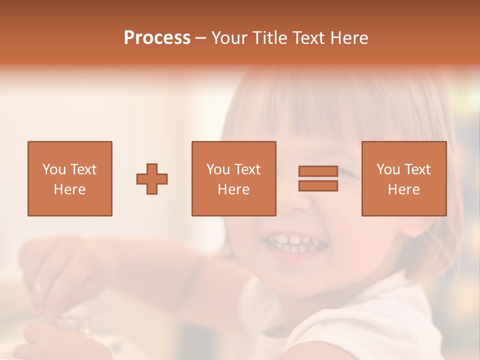 Young Female Spoon PowerPoint Template