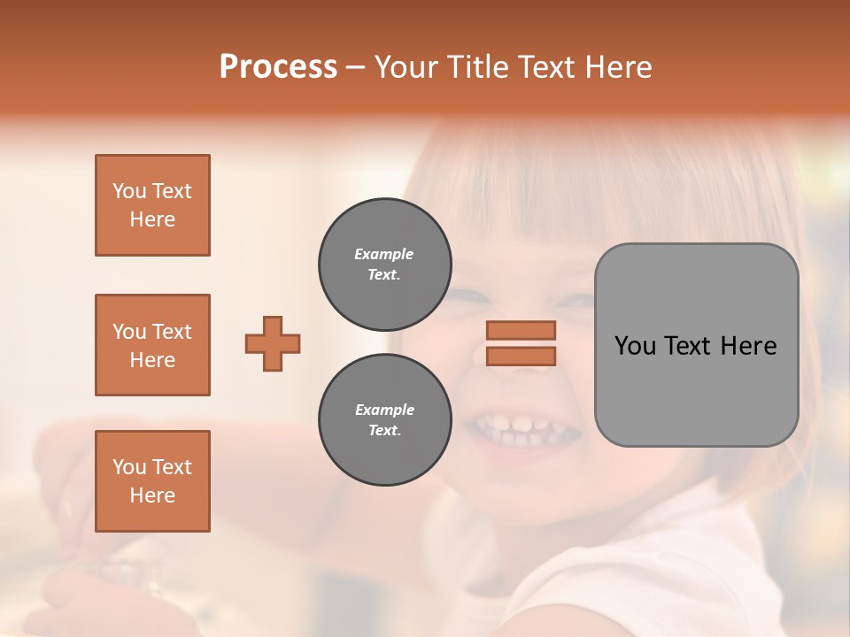 Young Female Spoon PowerPoint Template
