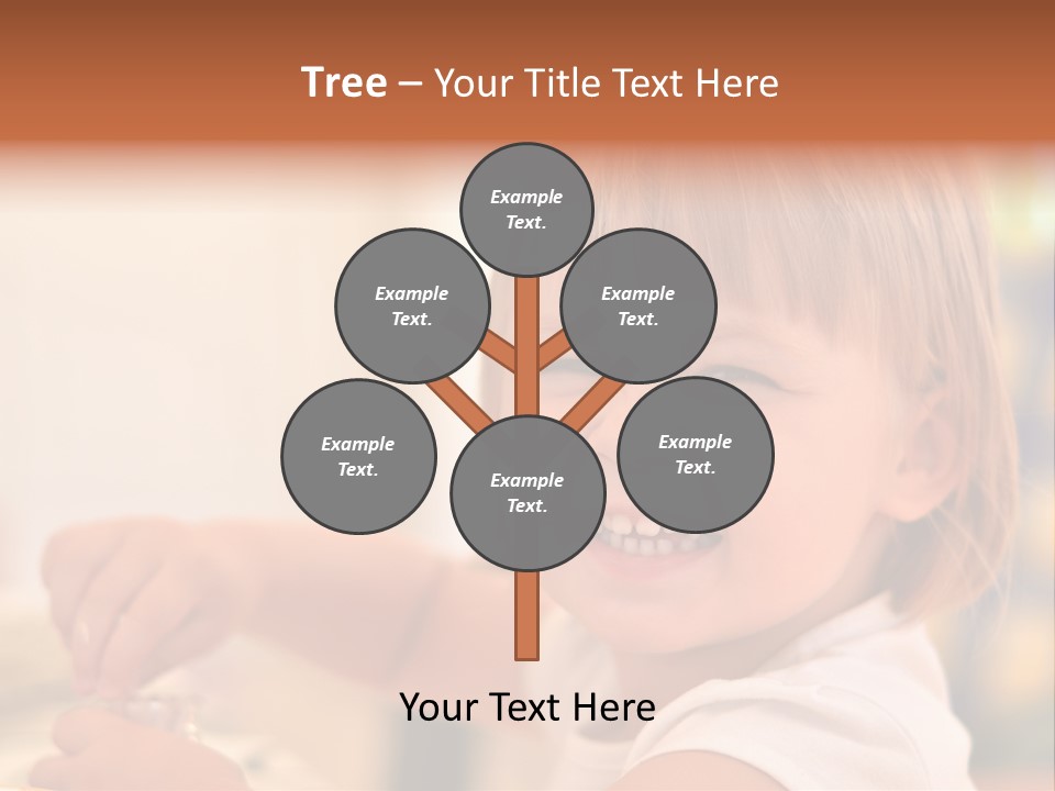 Young Female Spoon PowerPoint Template
