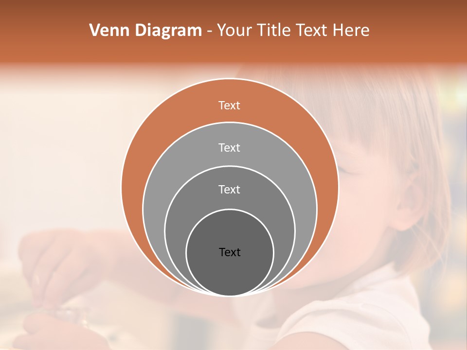 Young Female Spoon PowerPoint Template