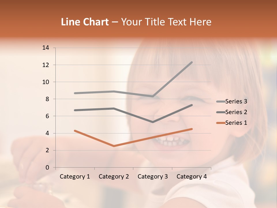 Young Female Spoon PowerPoint Template