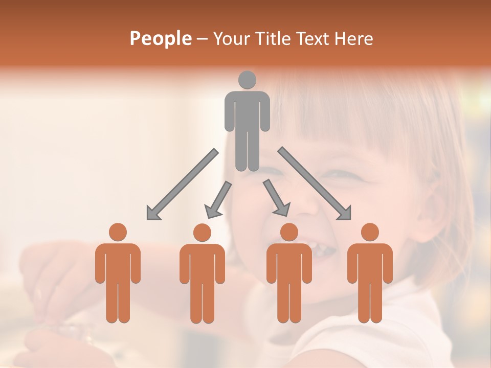 Young Female Spoon PowerPoint Template