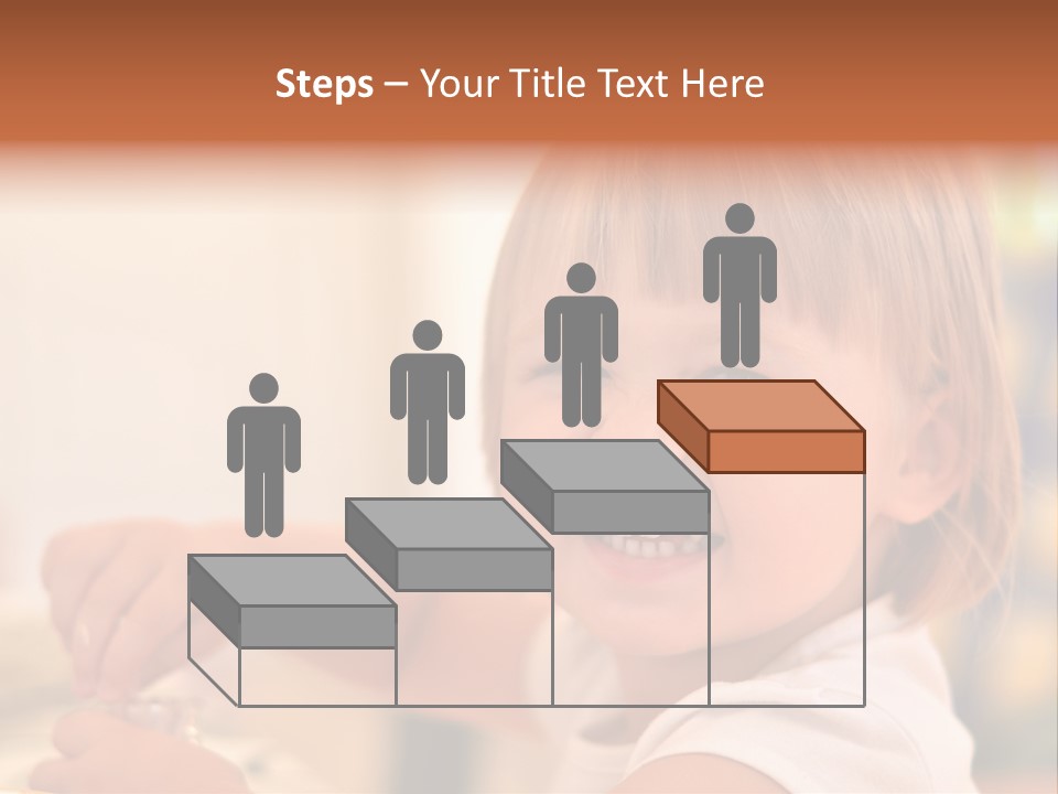 Young Female Spoon PowerPoint Template