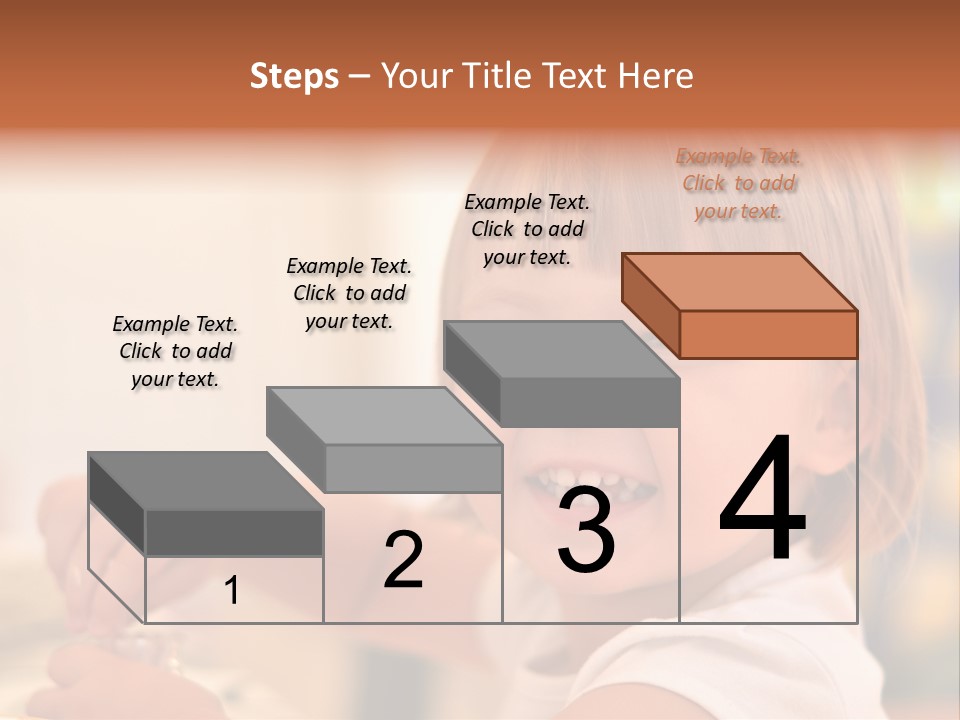 Young Female Spoon PowerPoint Template