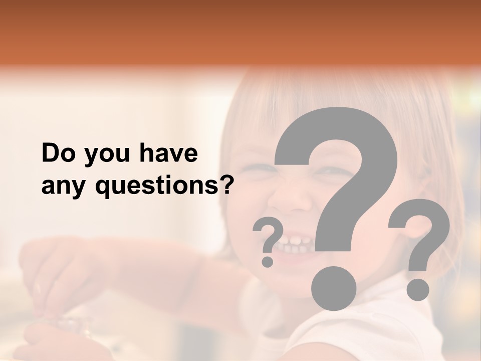 Young Female Spoon PowerPoint Template