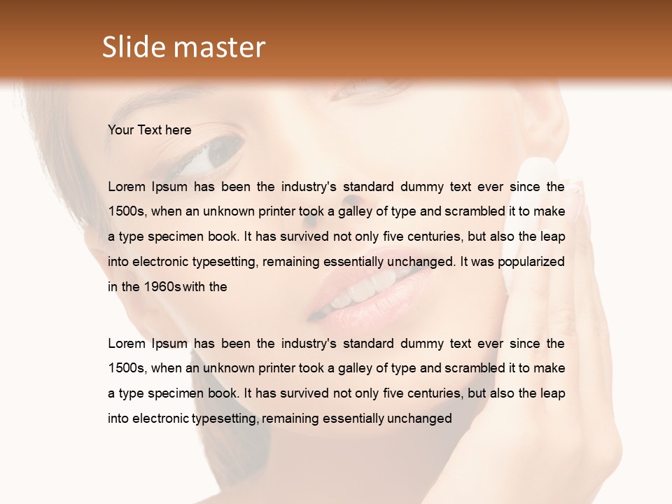 Vitality Skincare Care PowerPoint Template