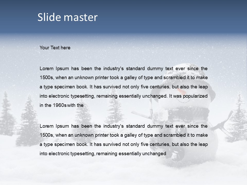 Christmas Miniature Copy PowerPoint Template