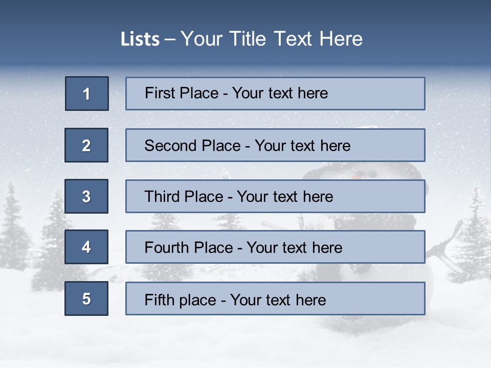 Christmas Miniature Copy PowerPoint Template
