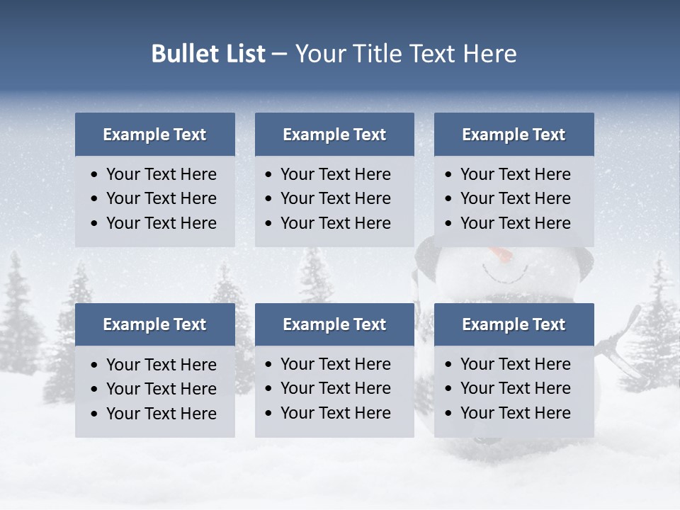Christmas Miniature Copy PowerPoint Template