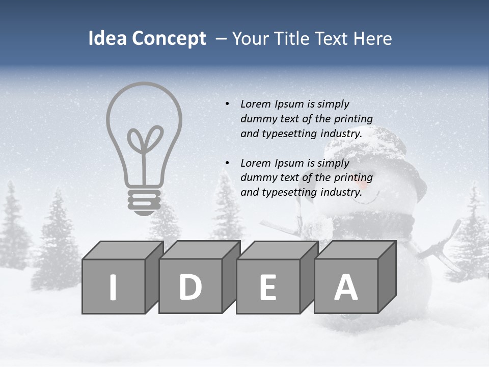 Christmas Miniature Copy PowerPoint Template