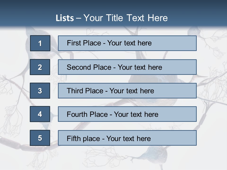 Dendrite Brain Biological PowerPoint Template