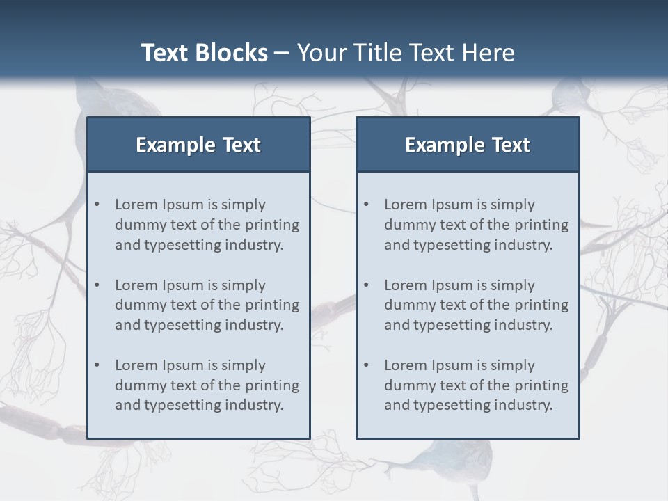 Dendrite Brain Biological PowerPoint Template