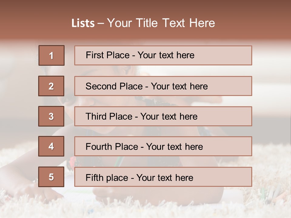School Artist Pencil PowerPoint Template