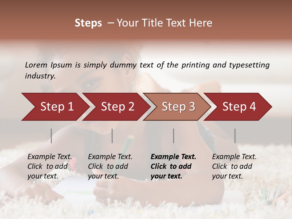 School Artist Pencil PowerPoint Template