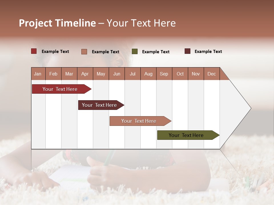 School Artist Pencil PowerPoint Template
