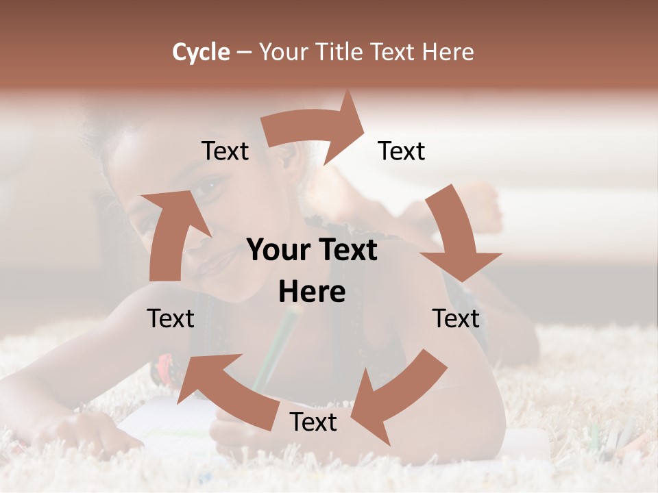 School Artist Pencil PowerPoint Template