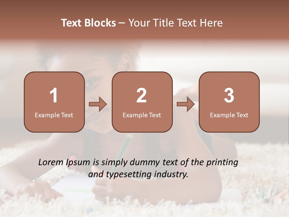 School Artist Pencil PowerPoint Template