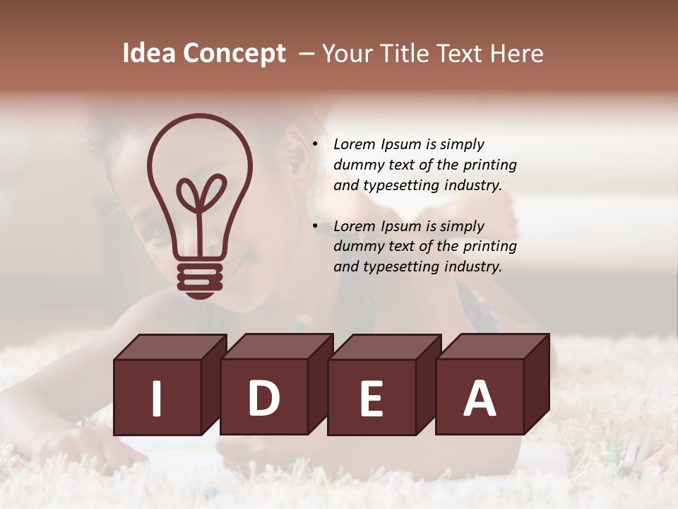 School Artist Pencil PowerPoint Template