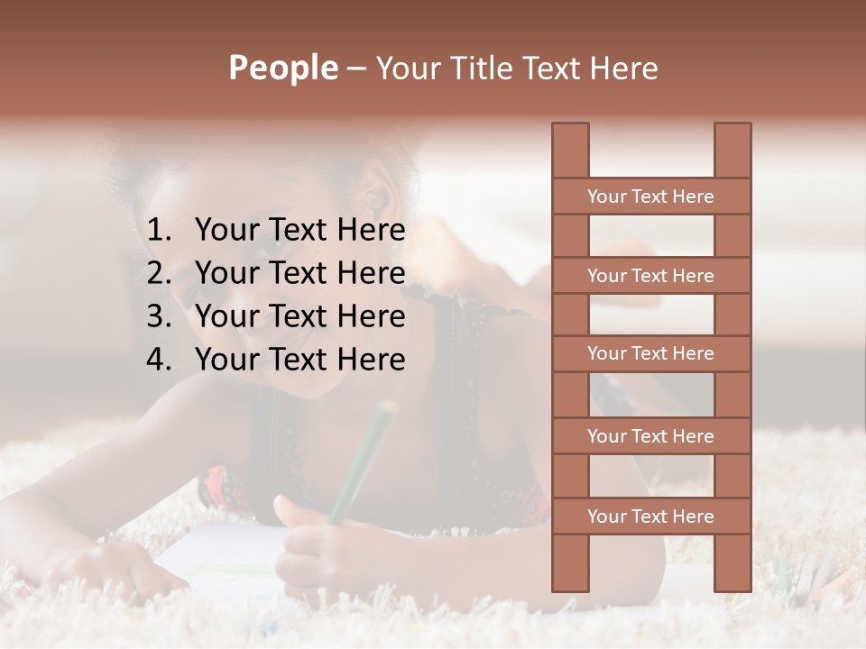 School Artist Pencil PowerPoint Template