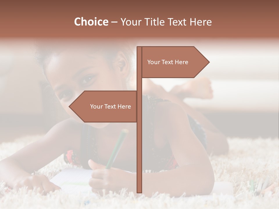 School Artist Pencil PowerPoint Template