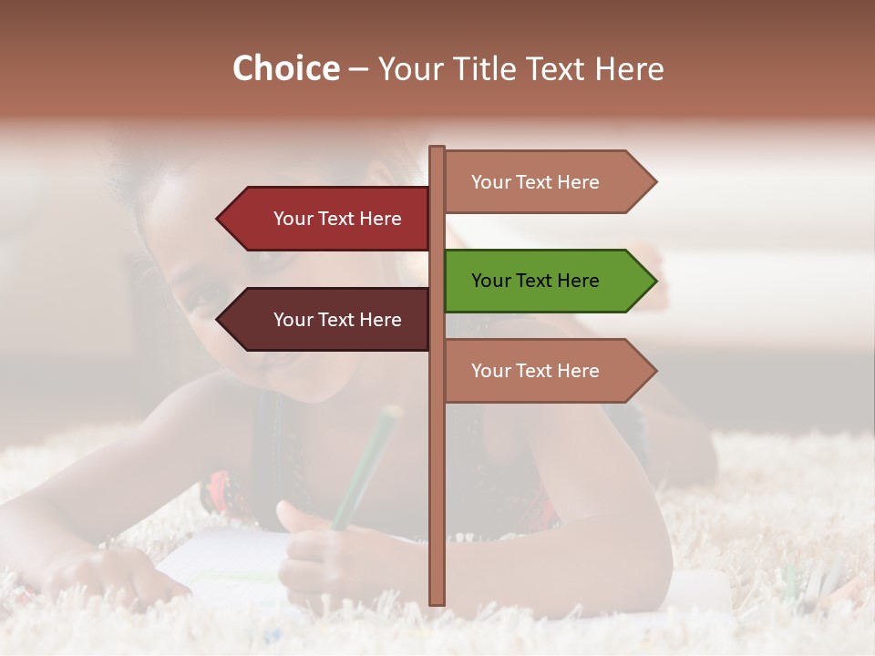 School Artist Pencil PowerPoint Template