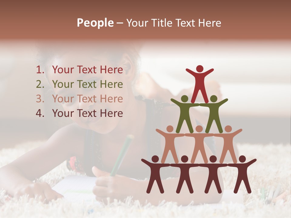 School Artist Pencil PowerPoint Template