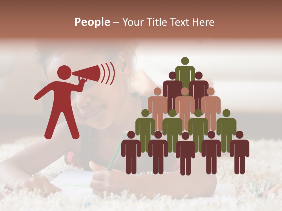 School Artist Pencil PowerPoint Template