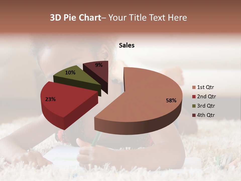 School Artist Pencil PowerPoint Template