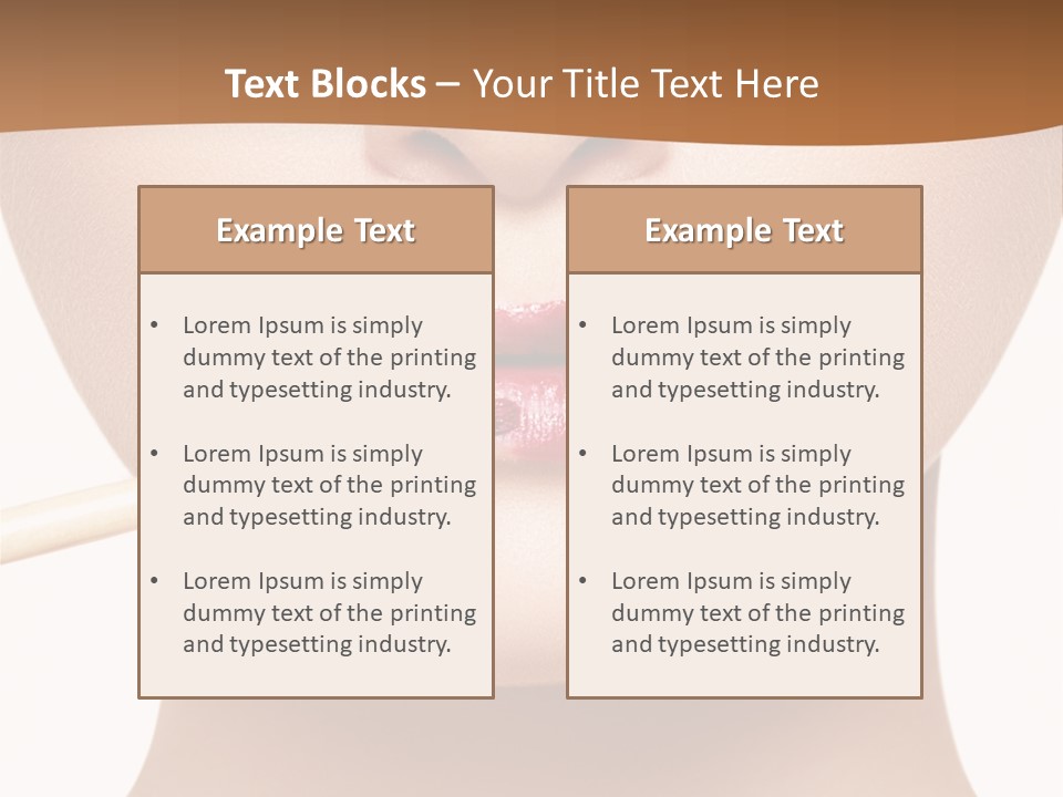 Make Artistic Face PowerPoint Template