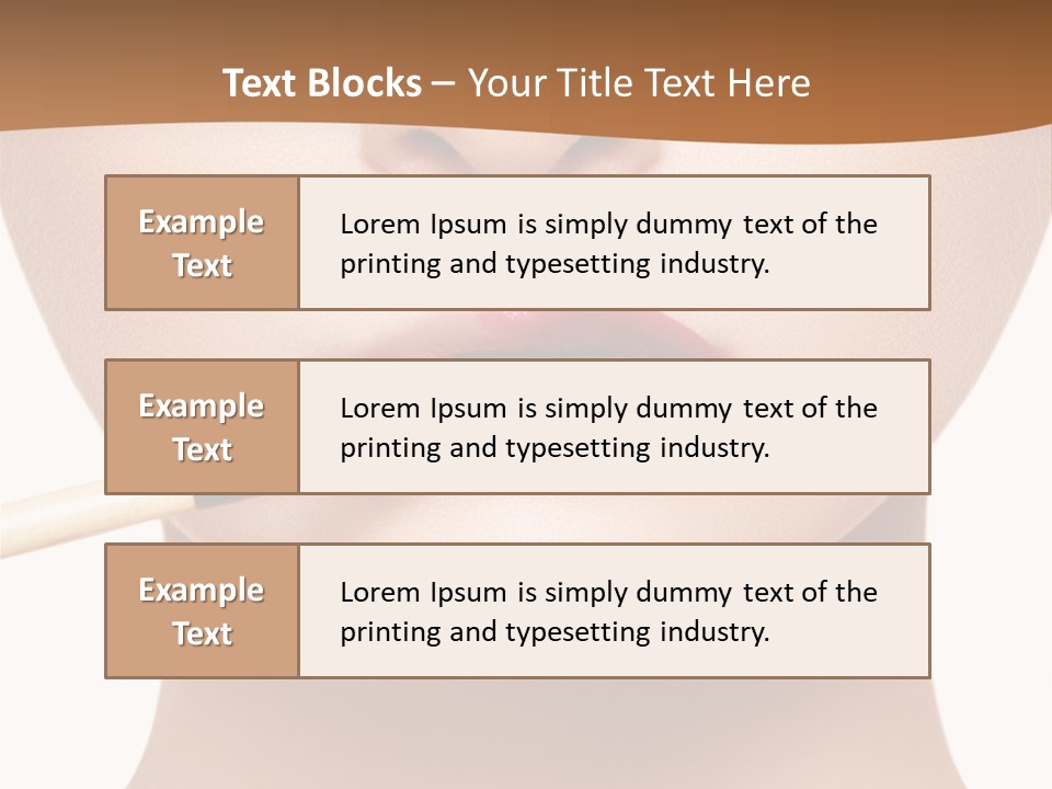 Make Artistic Face PowerPoint Template
