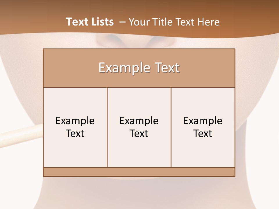 Make Artistic Face PowerPoint Template
