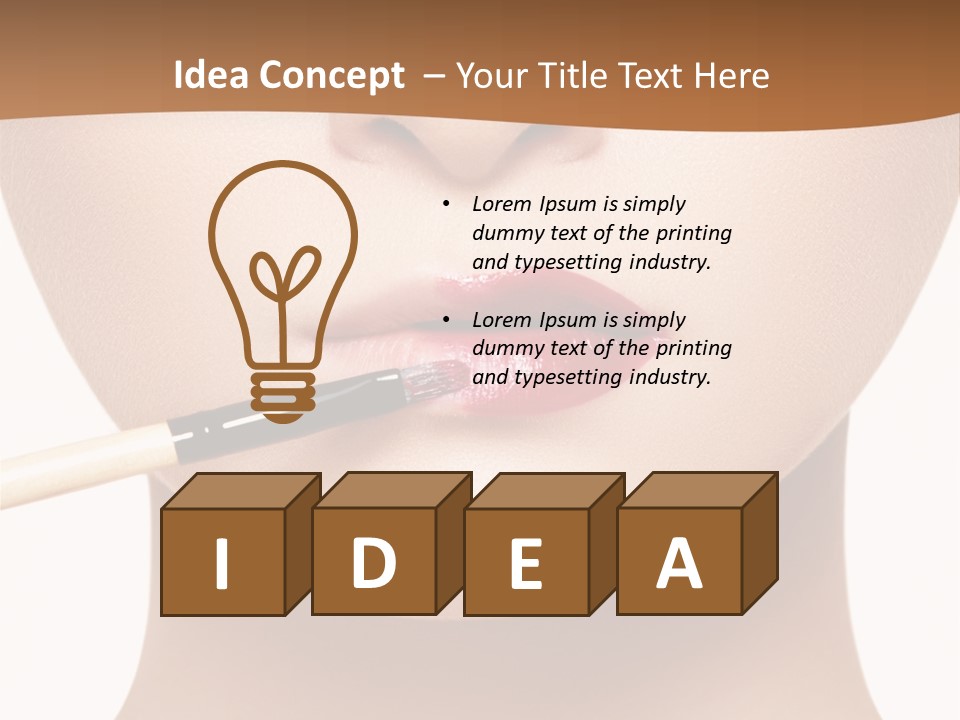 Make Artistic Face PowerPoint Template