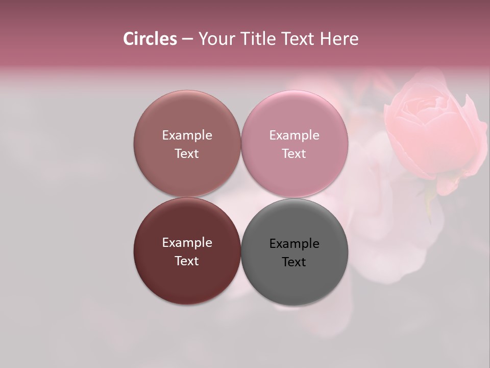 Valentine Purple Wedding PowerPoint Template