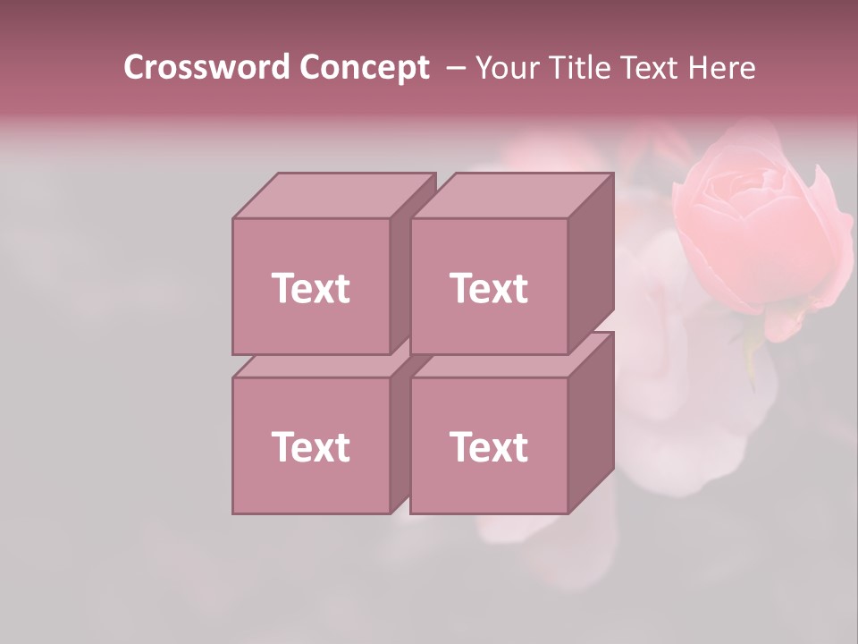 Valentine Purple Wedding PowerPoint Template