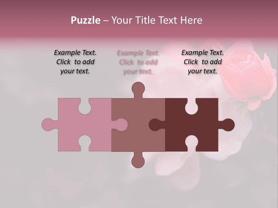 Valentine Purple Wedding PowerPoint Template