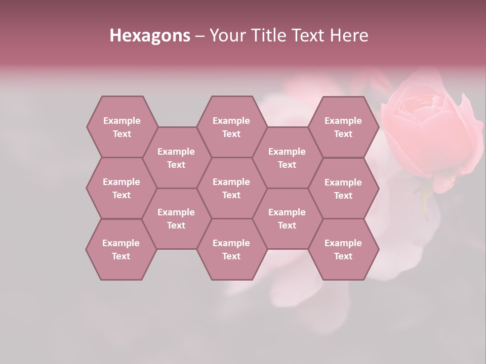 Valentine Purple Wedding PowerPoint Template