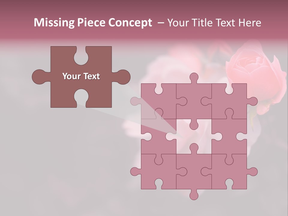 Valentine Purple Wedding PowerPoint Template