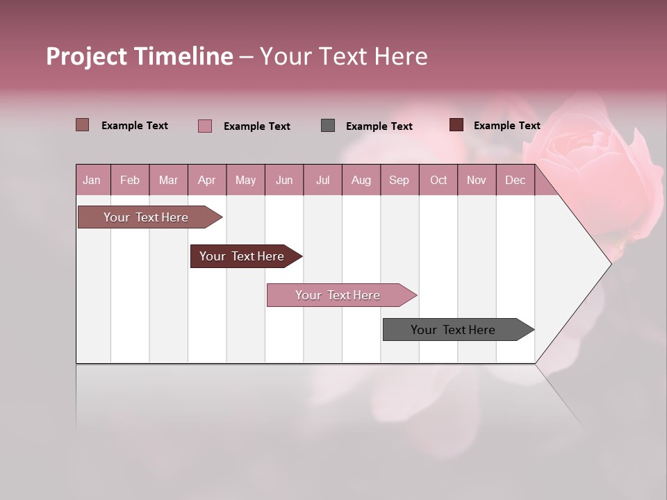 Valentine Purple Wedding PowerPoint Template