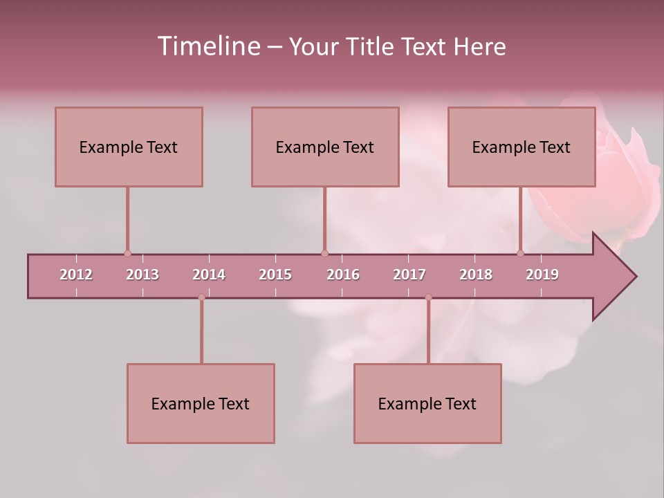 Valentine Purple Wedding PowerPoint Template
