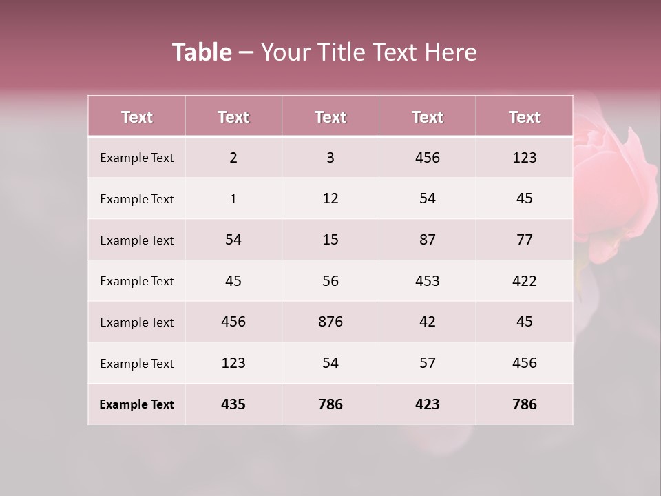 Valentine Purple Wedding PowerPoint Template