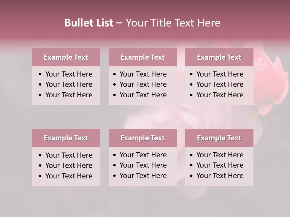 Valentine Purple Wedding PowerPoint Template