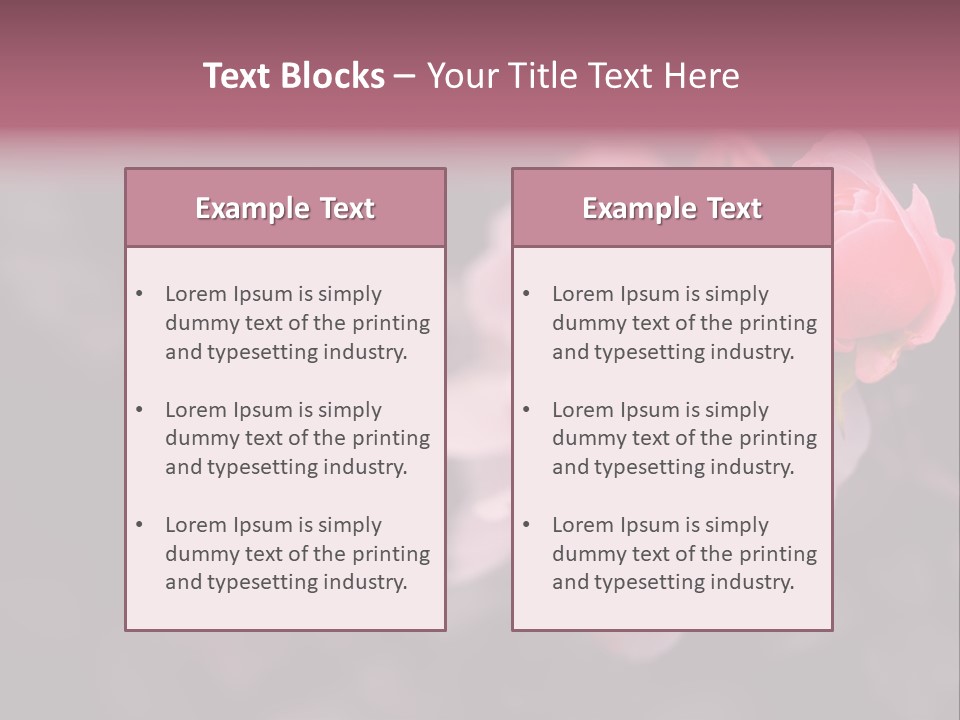 Valentine Purple Wedding PowerPoint Template