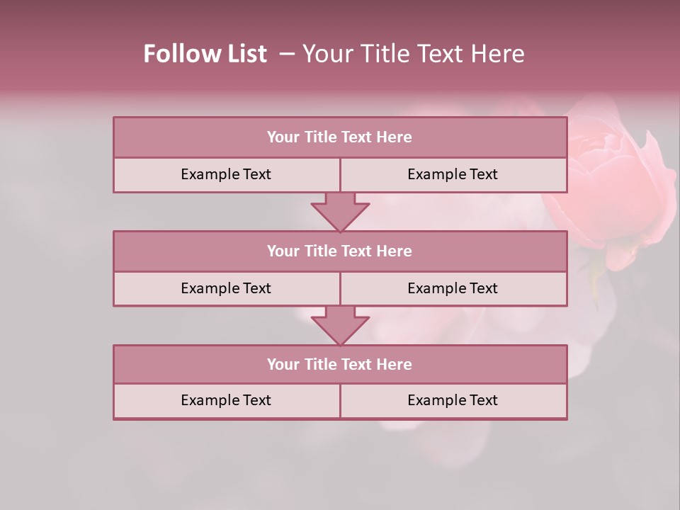 Valentine Purple Wedding PowerPoint Template