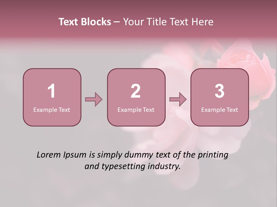 Valentine Purple Wedding PowerPoint Template